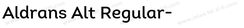 Aldrans Alt Regular字体转换